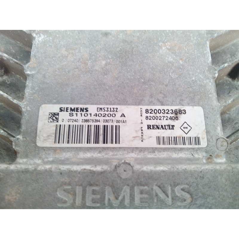 Recambio de centralita motor uce para renault clio ii fase ii (b/cb0) 1.2 referencia OEM IAM 8200323683 S110140200A SIEMENS - Azul 2