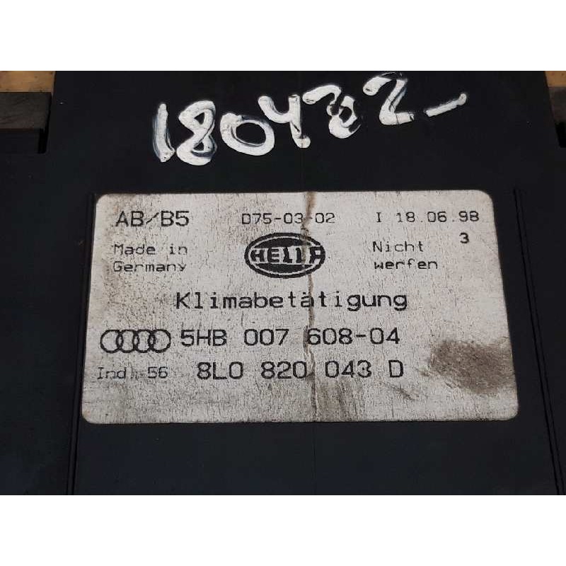 Recambio de mando climatizador para audi a3 (8l) 1.9 tdi ambiente referencia OEM IAM 8L0820043D 5HB00760804 4