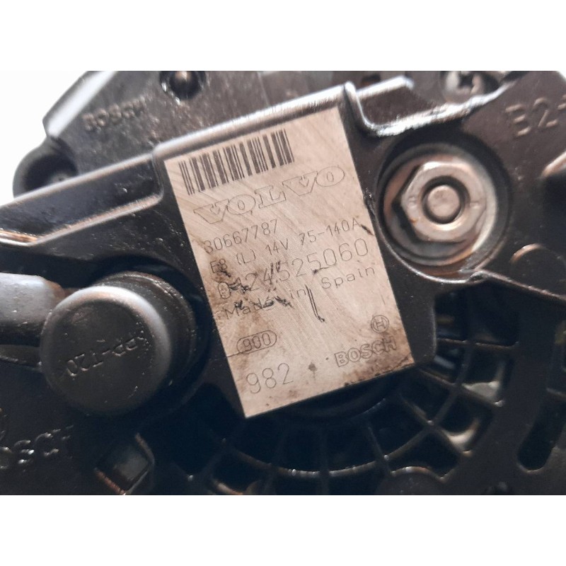 Recambio de alternador para volvo s60 berlina 2.4 d referencia OEM IAM 30667787 0124525060 - Negro 3