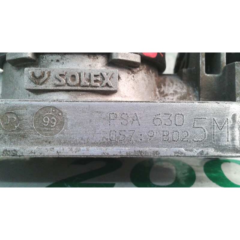 Recambio de cabezal inyeccion para peugeot 206 berlina 1.4 referencia OEM IAM  SOLEX 6300579B02 2