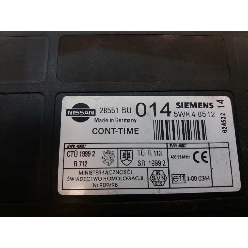 Recambio de centralita check control para nissan almera tino (v10m) 2.2 16v turbodiesel cat referencia OEM IAM 5WK48512 28551BU - Blanco 2
