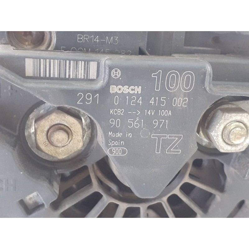 Recambio de alternador para opel astra g berlina club referencia OEM IAM 0124415002 90561971 - Negro 2