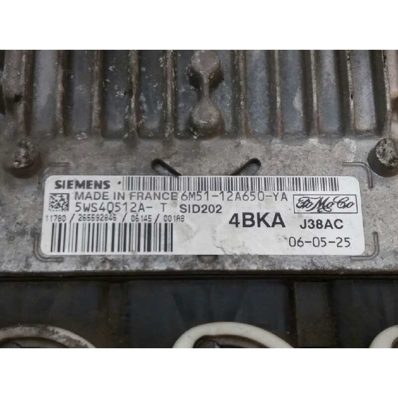 Recambio de centralita motor uce para ford focus c-max (cap) trend (d) referencia OEM IAM 5WS40512A 6M5112A650YA - Azul 2