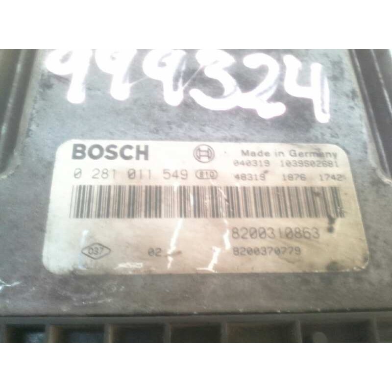 Recambio de centralita motor uce para renault megane ii familiar 1.9 dci diesel referencia OEM IAM 0281011549 8200310863 BOSCH - Blanco 2