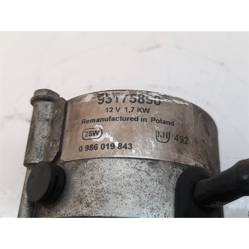Recambio de motor arranque para opel astra g coupé 2.2 16v cat (z 22 se) referencia OEM IAM 0986019843 93175890 - Gris 2