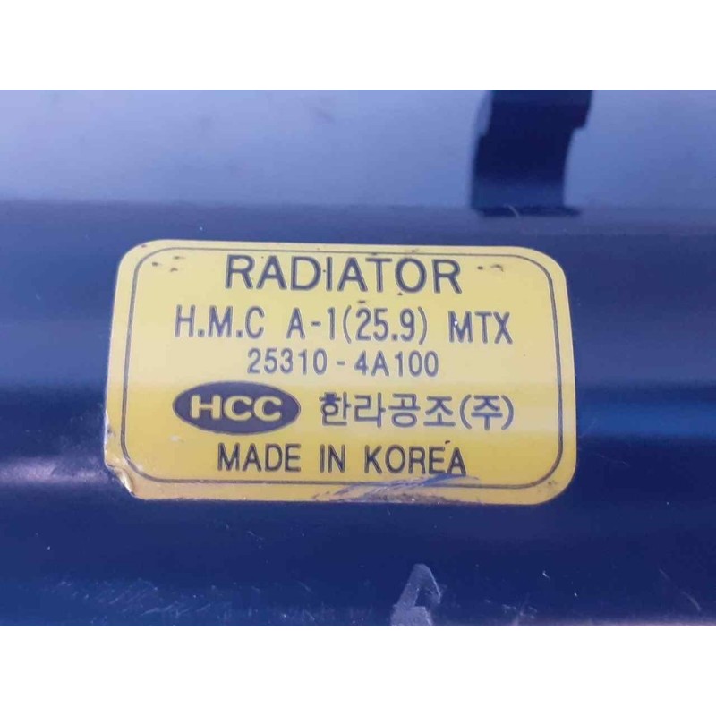 Recambio de radiador agua para hyundai h 1 starex h 1 starex td referencia OEM IAM 253104A100 2