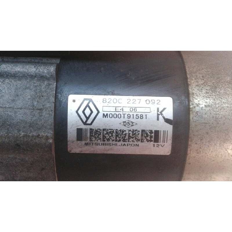 Recambio de motor arranque para renault clio ii fase ii (b/cb0) 1.5 dci diesel referencia OEM IAM 8200227092 M000T91581 MITSUBIS - Rojo 3