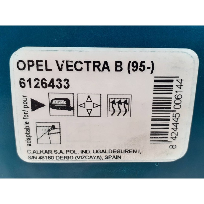 Recambio de retrovisor derecho para opel vectra b berlina referencia OEM IAM 6126433 26668 2