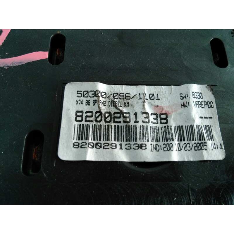 Recambio de cuadro instrumentos para renault laguna ii (bg0) 1.9 dci diesel referencia OEM IAM 8200291338 503000961101 3