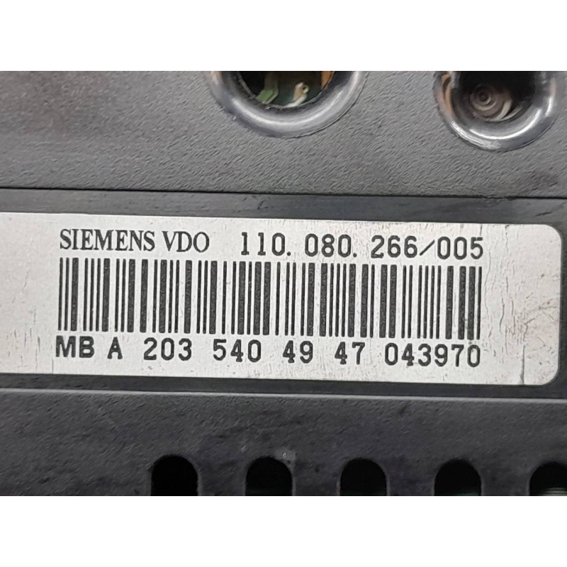 Recambio de cuadro instrumentos para mercedes-benz clase c (w203) familiar c 270 t cdi (203.216) referencia OEM IAM A2035404947 3