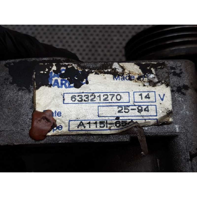 Recambio de alternador para fiat punto berl. (176) 75 s referencia OEM IAM 63321270 A115165A MAGNETI MARELLI 7
