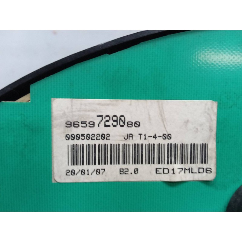 Recambio de cuadro instrumentos para peugeot 206 berlina xs-line referencia OEM IAM 9659729080 5