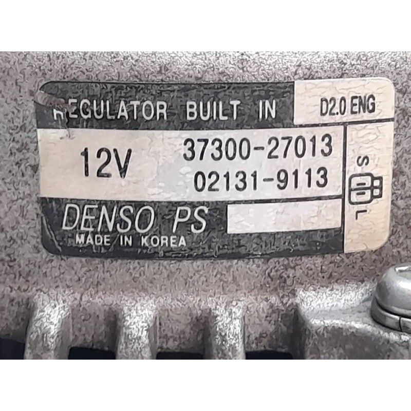 Recambio de alternador para kia sportage active 4x4 referencia OEM IAM 3730027013  DENSO - Negro 4
