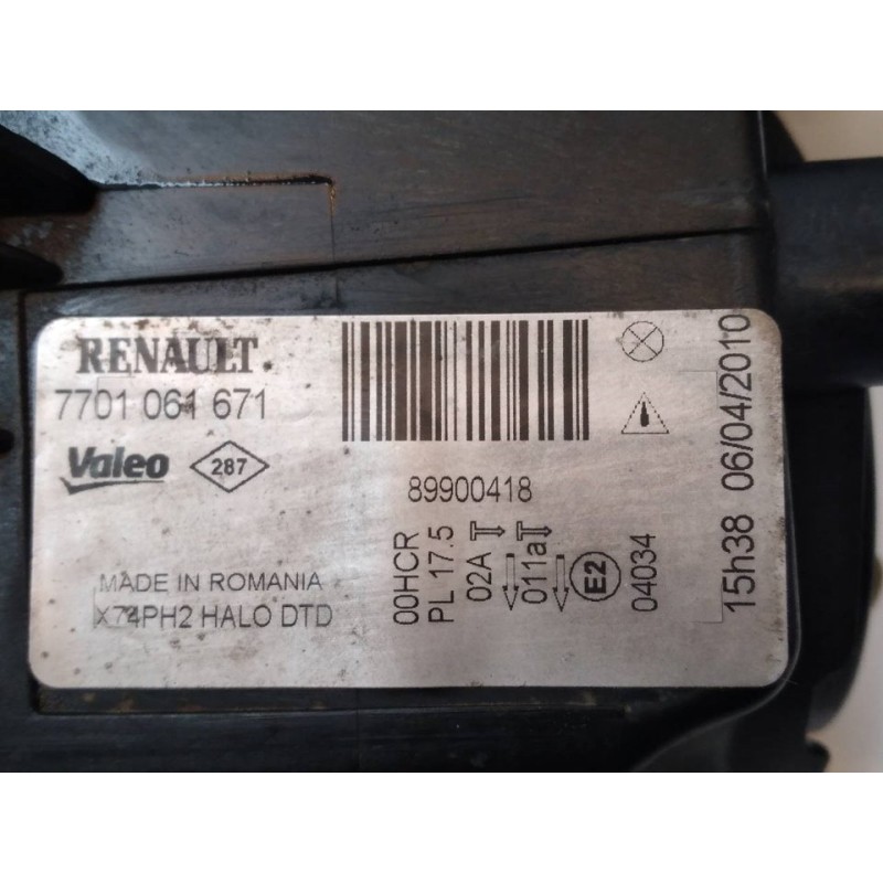 Recambio de faro derecho para renault laguna ii grandtour (kg0) privilege referencia OEM IAM 7701061671 4