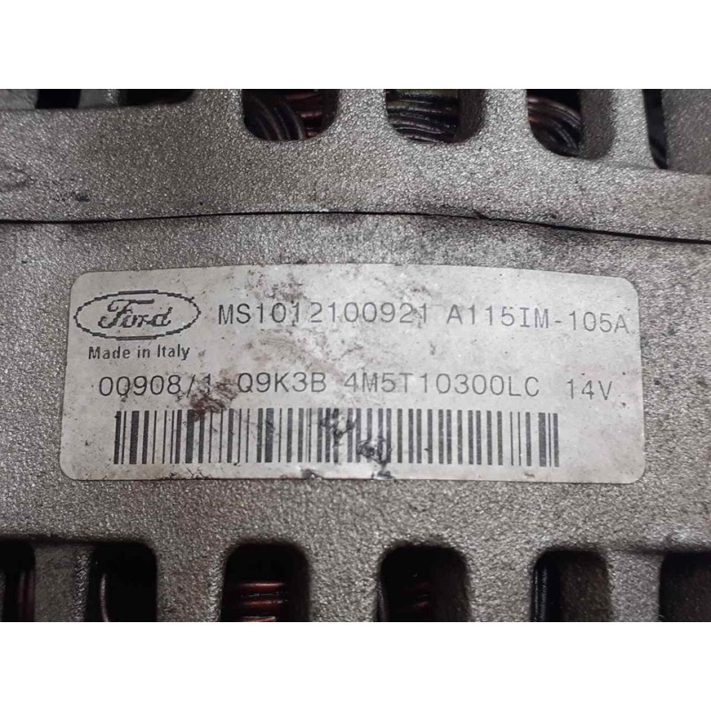 Recambio de alternador para ford c-max (cb3) trend referencia OEM IAM MS1012100921 A115IM105A - Negro 2