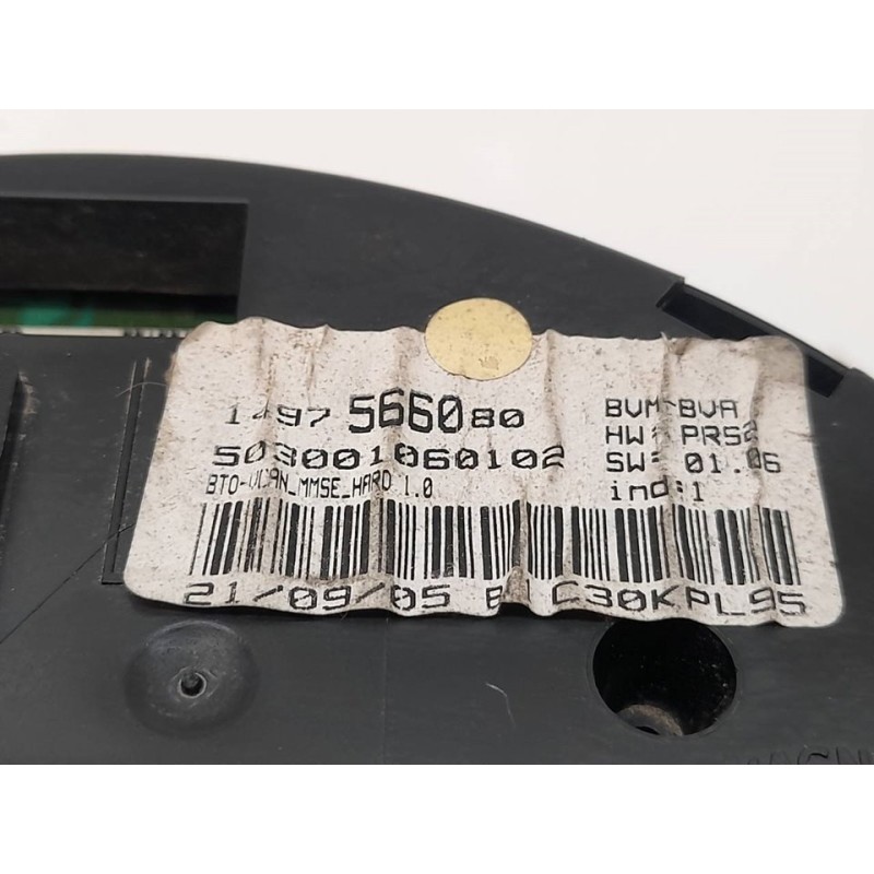 Recambio de cuadro instrumentos para peugeot 807 2.0 hdi cat (rhk / dw10uted4) referencia OEM IAM 1497566080 503001060102 MAGNET 4