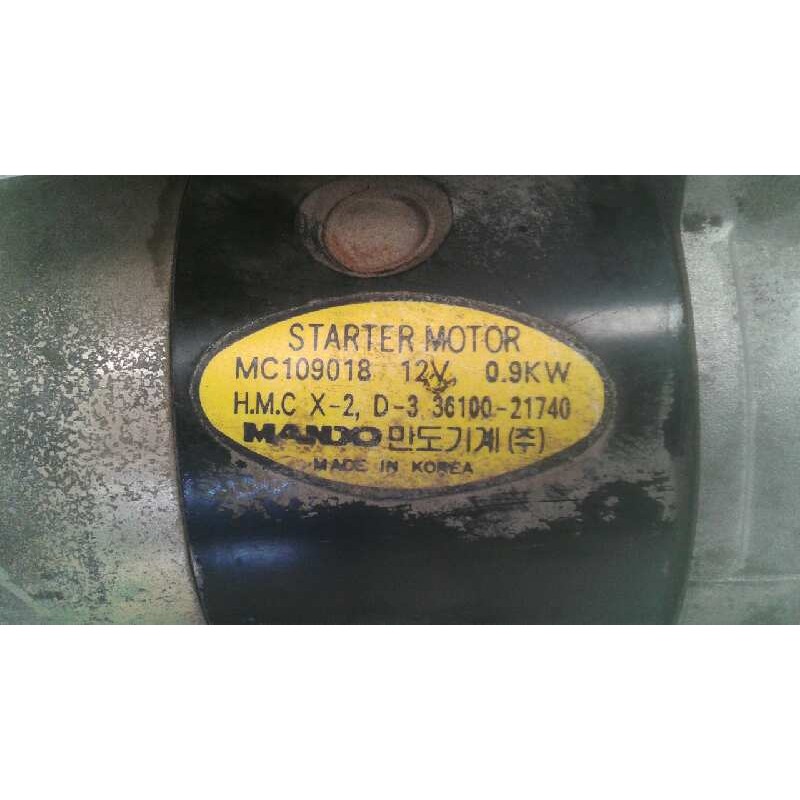 Recambio de motor arranque para hyundai accent (x3) 1.3 cat referencia OEM IAM 3610021740 MANDO - Azul 2