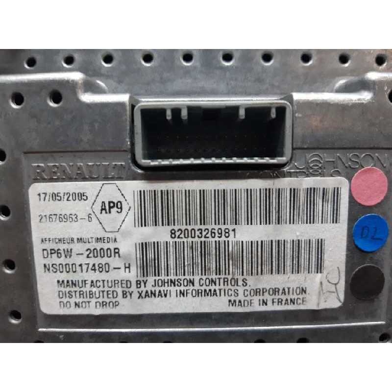 Recambio de sistema navegacion gps para renault laguna ii grandtour (kg0) initiale referencia OEM IAM 8200326981 - Gris 2