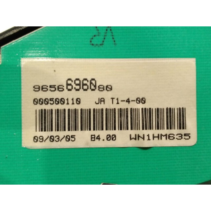 Recambio de cuadro instrumentos para peugeot 206 berlina xt referencia OEM IAM 9656696080  JAEGER - Gris 2
