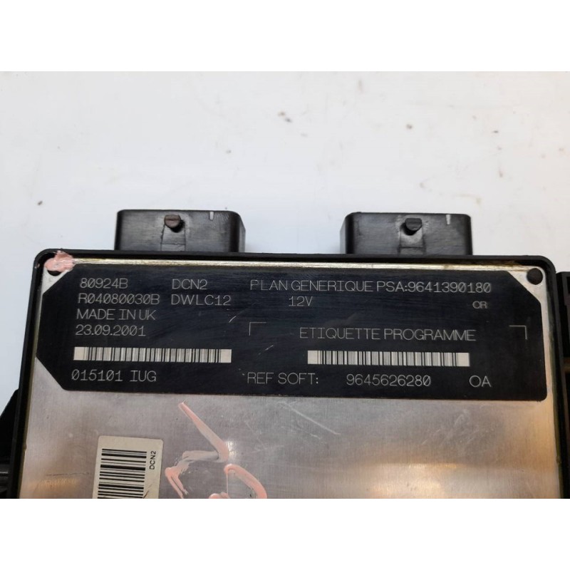 Recambio de centralita motor uce para peugeot 206 berlina 1.9 diesel referencia OEM IAM 9645626280 9641390180 - Azul 4