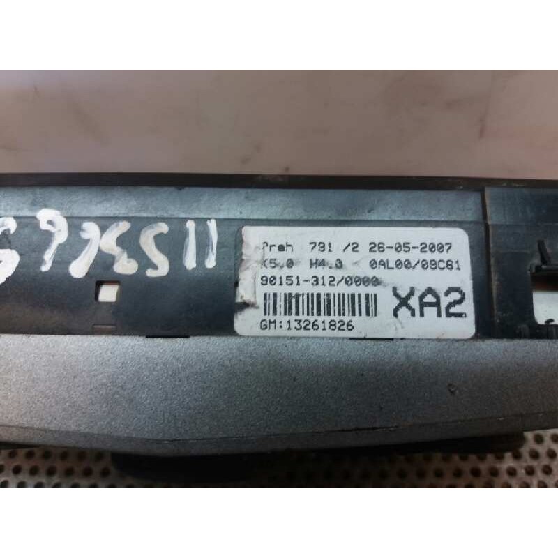 Recambio de mando climatizador para opel astra gtc 1.7 16v cdti referencia OEM IAM 13261926 - Negro 2