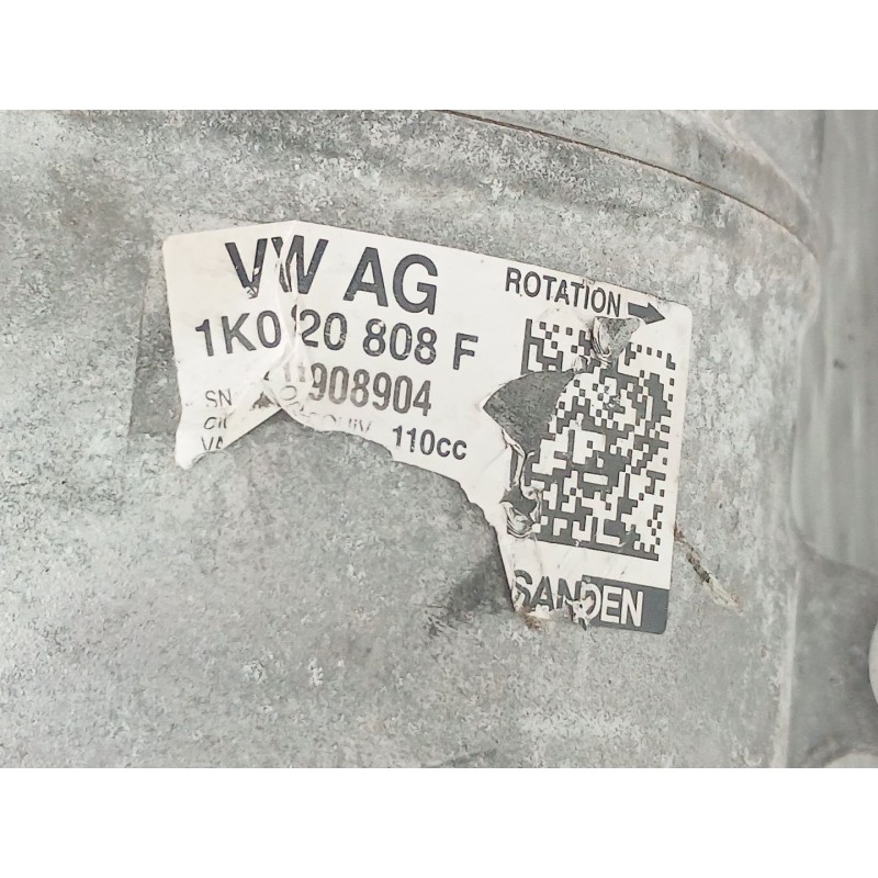 Recambio de compresor aire acondicionado para volkswagen touran (1t1) conceptline referencia OEM IAM 1K0820808F - Gris 2