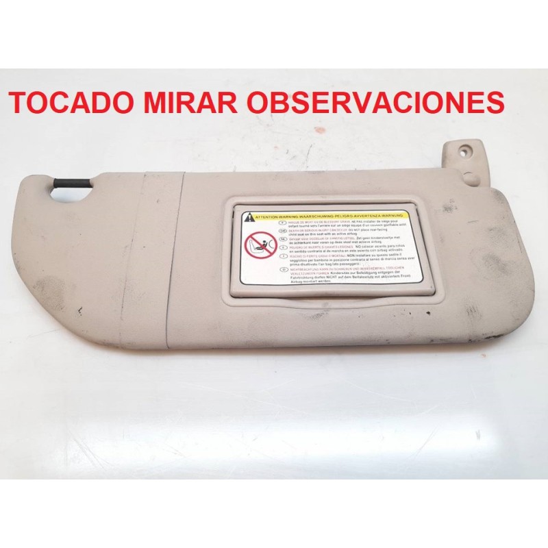 Recambio de parasol derecho para citroën c2 vtr referencia OEM IAM   