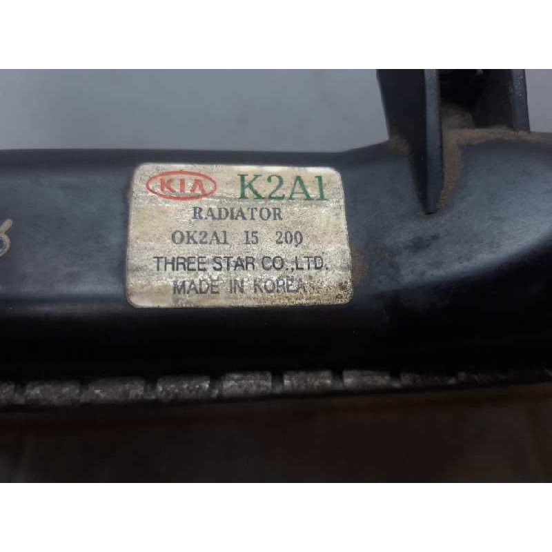 Recambio de radiador agua para kia shuma 1.5 cat referencia OEM IAM K2A1 3
