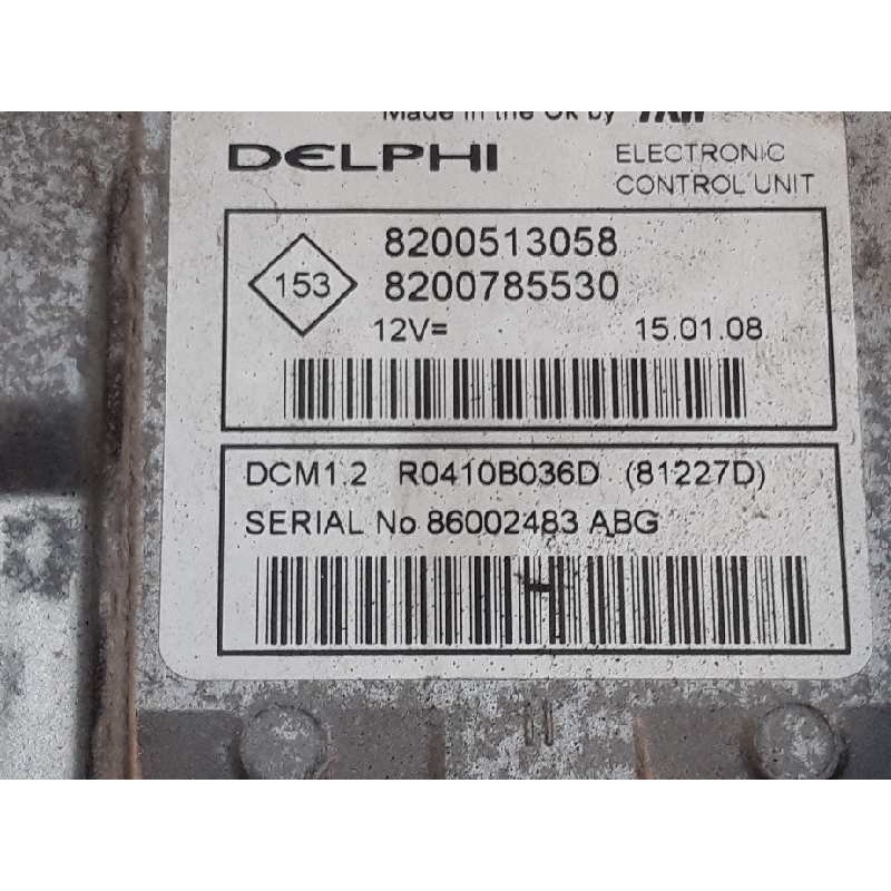 Recambio de centralita motor uce para dacia logan laureate referencia OEM IAM 8200513058 8200785530 - Azul 2
