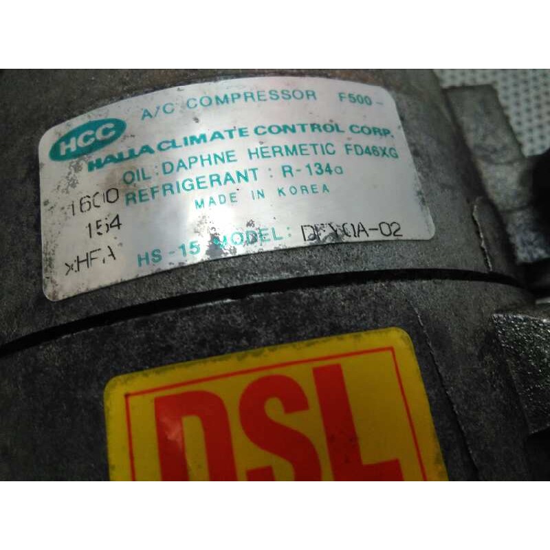 Recambio de compresor aire acondicionado para hyundai accent (lc) 1.5 crdi cat referencia OEM IAM DEYQA02 5