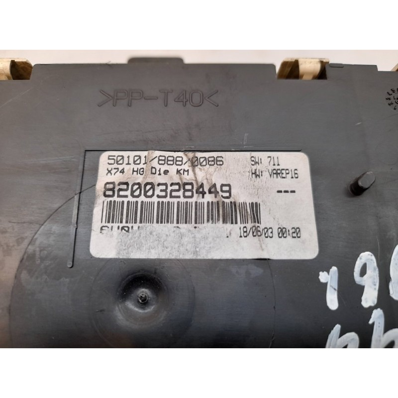 Recambio de cuadro instrumentos para renault laguna ii (bg0) 2.2 dci turbodiesel referencia OEM IAM 8200328449 - Azul 3