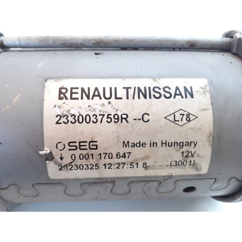 Recambio de motor arranque para mercedes-benz citan (bm 420) furgón 112 cdi standard (420.633) referencia OEM IAM 233003759R - Blanco 3