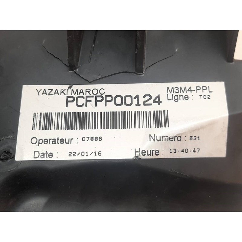 Recambio de caja reles / fusibles para citroën c-elysée exclusive referencia OEM IAM 9651 PCFPP00124 - Blanco 2