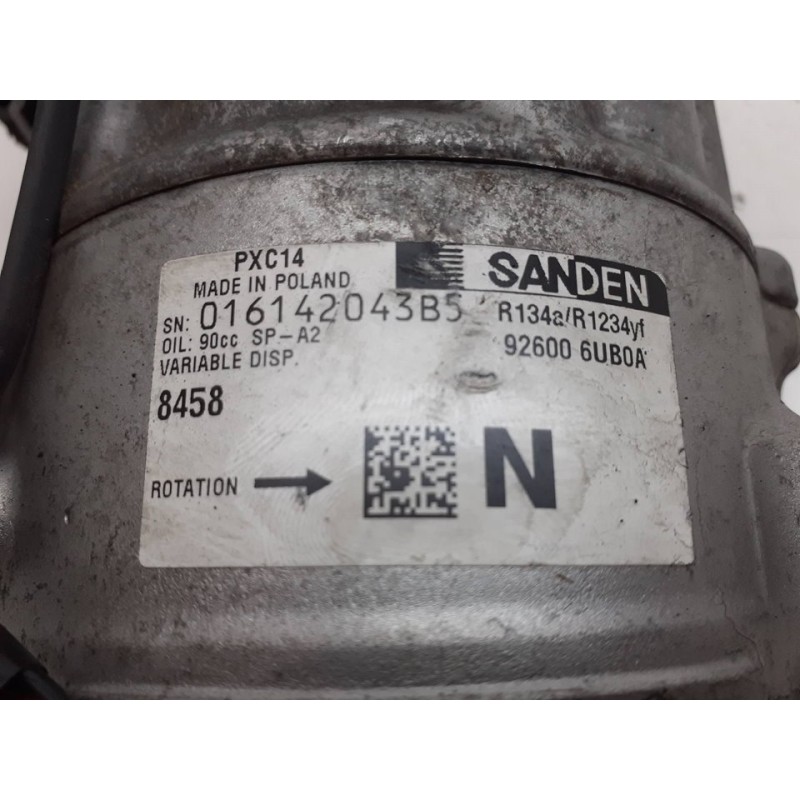 Recambio de compresor aire acondicionado para mercedes-benz citan (bm 420) furgón 112 cdi standard (420.633) referencia OEM IAM - Blanco 5
