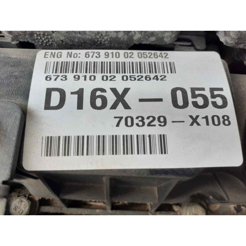 Recambio de motor completo para ssangyong tivoli limited 4x2 referencia OEM IAM D16DTF VEHICULO DE DANA 4