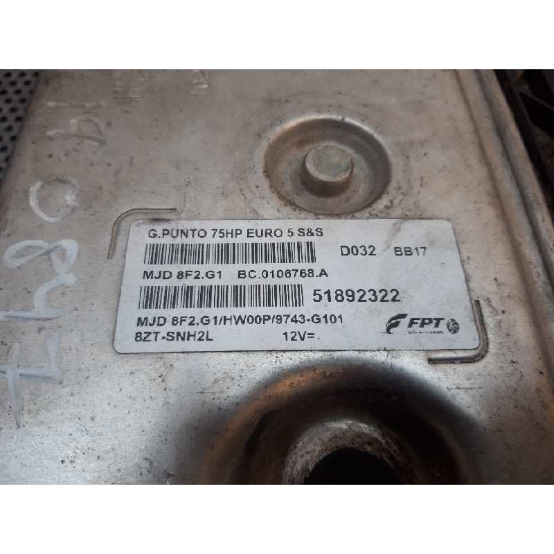 Recambio de centralita motor uce para fiat punto (evo) (199) dynamic referencia OEM IAM 51892322 - Blanco 4