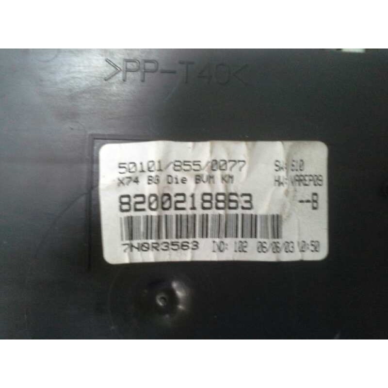 Recambio de cuadro instrumentos para renault laguna ii (bg0) 1.9 dci diesel cat referencia OEM IAM 8200218863 - Azul 4