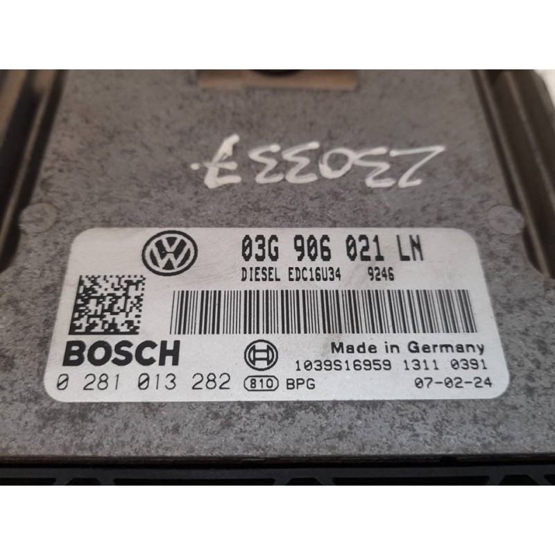 Recambio de centralita motor uce para seat toledo (5p2) reference referencia OEM IAM 0281013282 03G906021LN 2