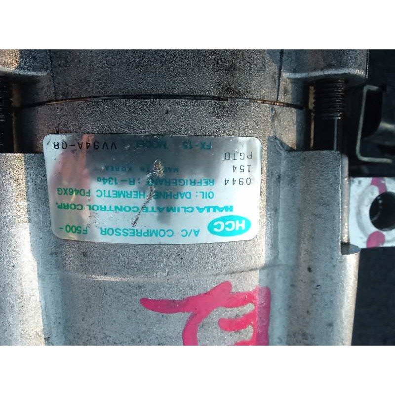 Recambio de compresor aire acondicionado para hyundai accent (x3) 1.3 12v cat referencia OEM IAM F5000944 78293 HCC 3