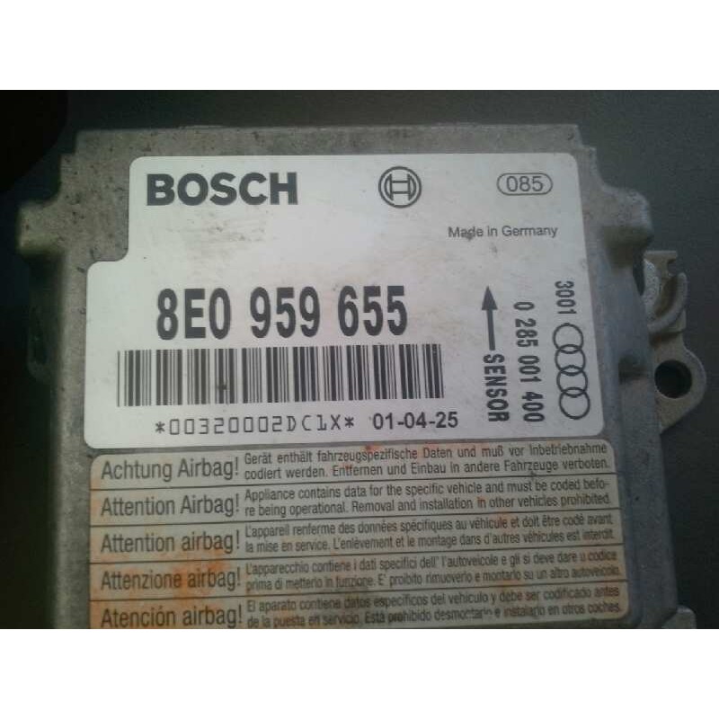 Recambio de kit airbag para audi a4 berlina (8e) 2.5 v6 24v tdi referencia OEM IAM IZQUIERDO: 8E0880201K CENTRALITA: 8E0959655 D - Negro 2