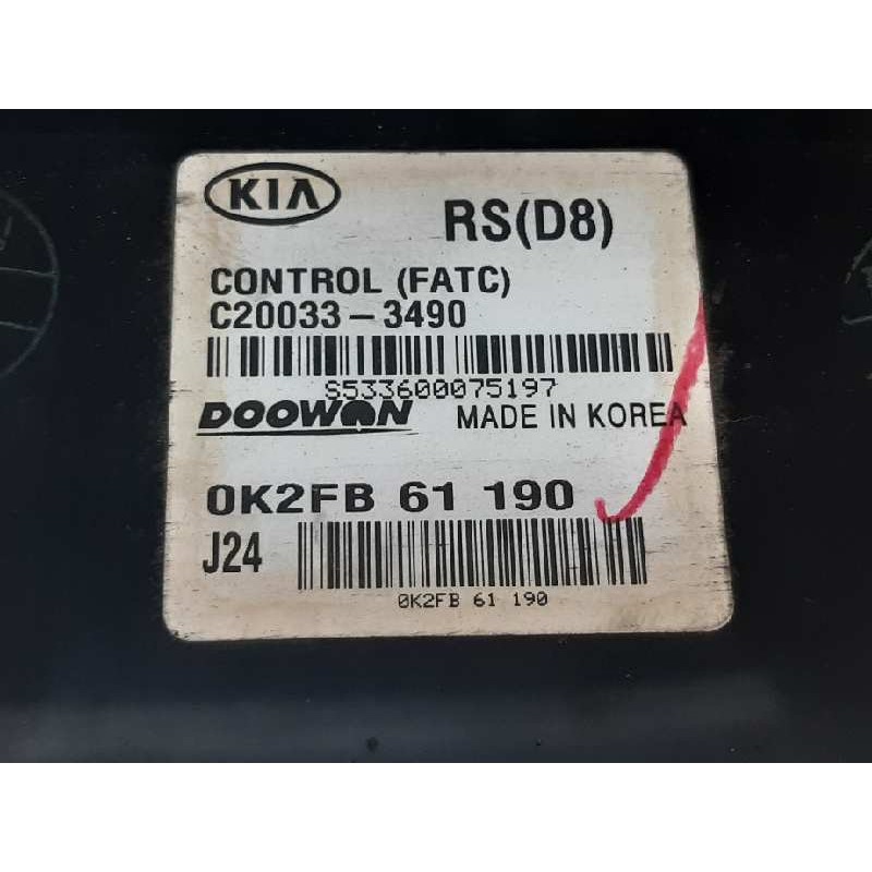Recambio de mando climatizador para kia carens 2.0 crdi lx monovolumen referencia OEM IAM 0K2FB61190 C200333490 2