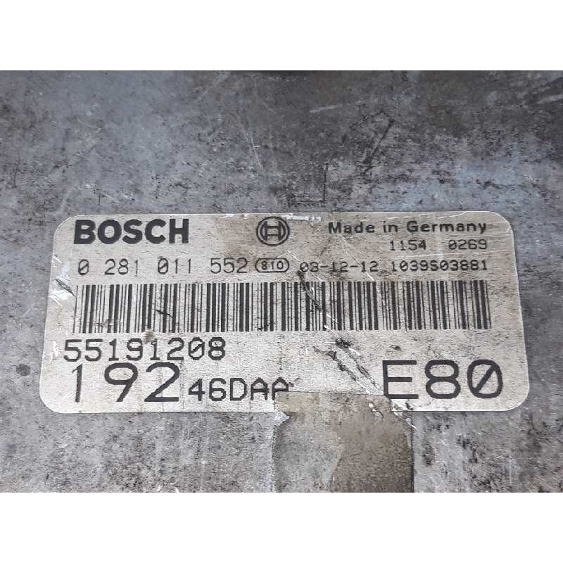 Recambio de centralita motor uce para fiat stilo (192) 1.9 jtd cat referencia OEM IAM 0281011552 55191208 - Rojo 3