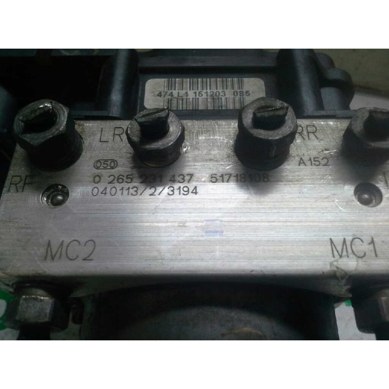 Recambio de abs para fiat stilo (192) 1.9 jtd cat referencia OEM IAM 0265231437 04011323194 BOSCH - Rojo 2