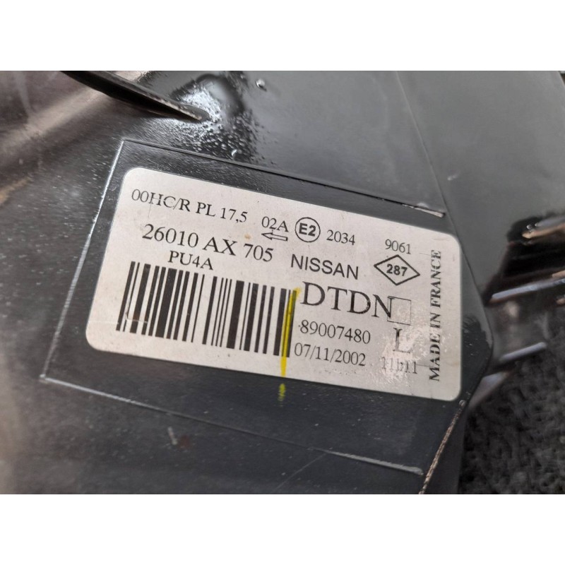 Recambio de faro derecho para nissan micra (k12e) acenta referencia OEM IAM 26010AX705 - Gris 3