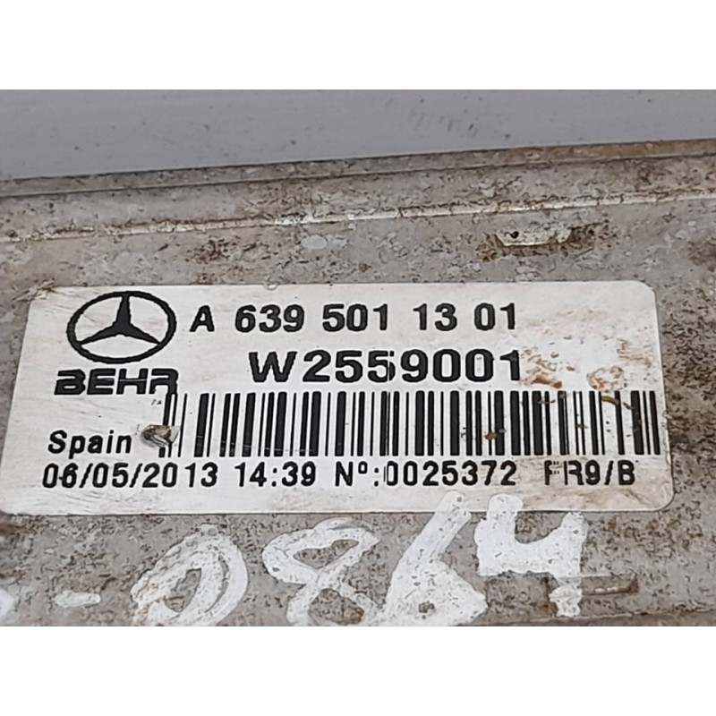 Recambio de intercooler para mercedes-benz vito / mixto furgoneta (w639) 110 cdi (639.601, 639.603, 639.605) referencia OEM IAM - Gris 3