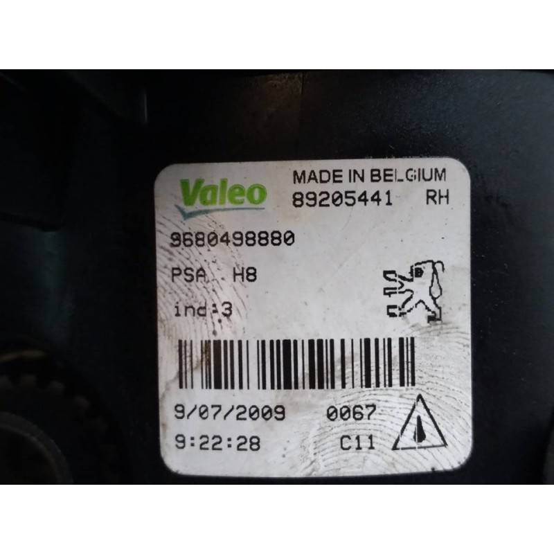 Recambio de faro antiniebla derecho para peugeot 308 premium referencia OEM IAM 9680498880 3