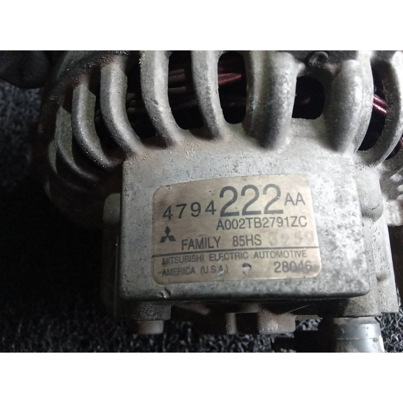 Recambio de alternador para chrysler neon (pl) 2.0 16v cat referencia OEM IAM 4794222AA A002TB2791ZC MITSUBISHI 5