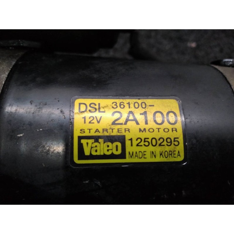 Recambio de motor arranque para kia rio 1.5 crdi ex2 referencia OEM IAM 361002A100 1250295 VALEO - Negro 3
