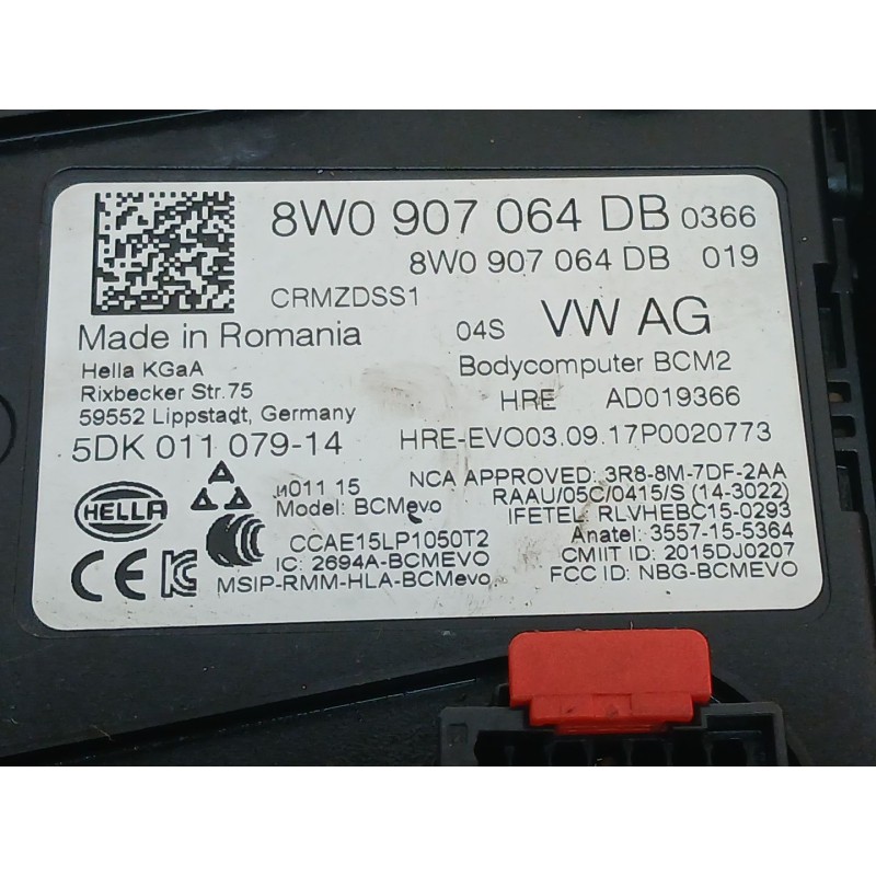 Recambio de caja reles / fusibles para audi a5 sportback (f5a) sport referencia OEM IAM 8W0907064DB 5DK01107914 2