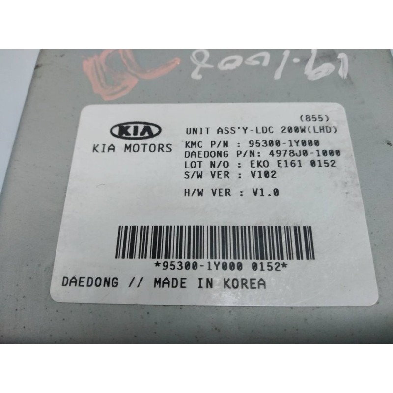 Recambio de centralita check control para kia picanto concept referencia OEM IAM 953001Y000 4978J01000 - Blanco 3